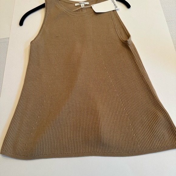 Splendid Cashmere Infused Rib Knit Pullover Sleeveless Stretch Tank in XS - Picture 5 of 9